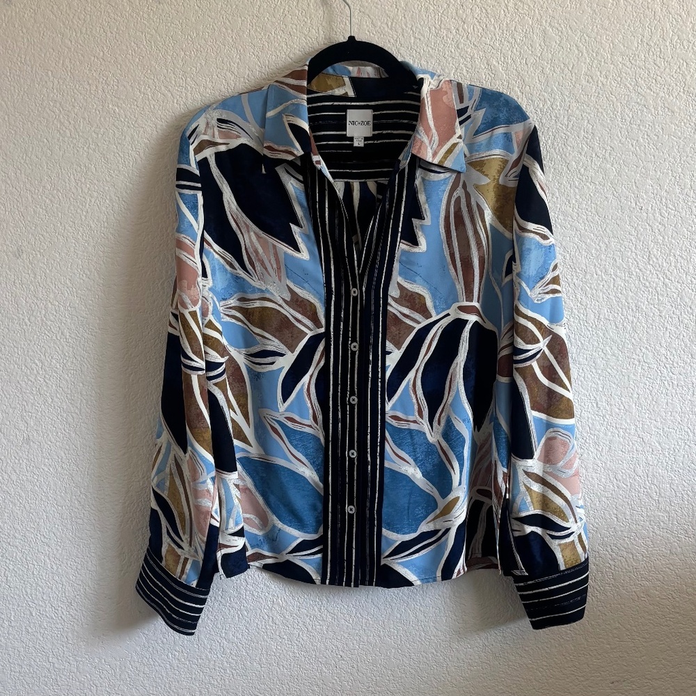 NIC + ZOE Sapphire Shades Shirt